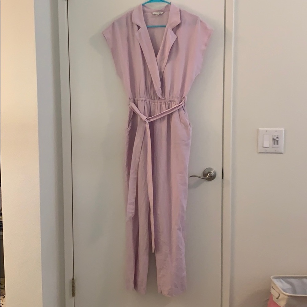 💜Lavender linen jumpsuit💜